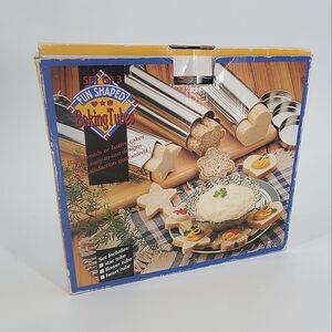 FUN Shaped Baking Tubes Set Of 3 Includes Star, Flower & Heart Tubes